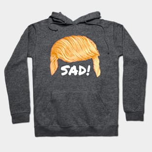 Trump's Talking Hair: Sad! Hoodie